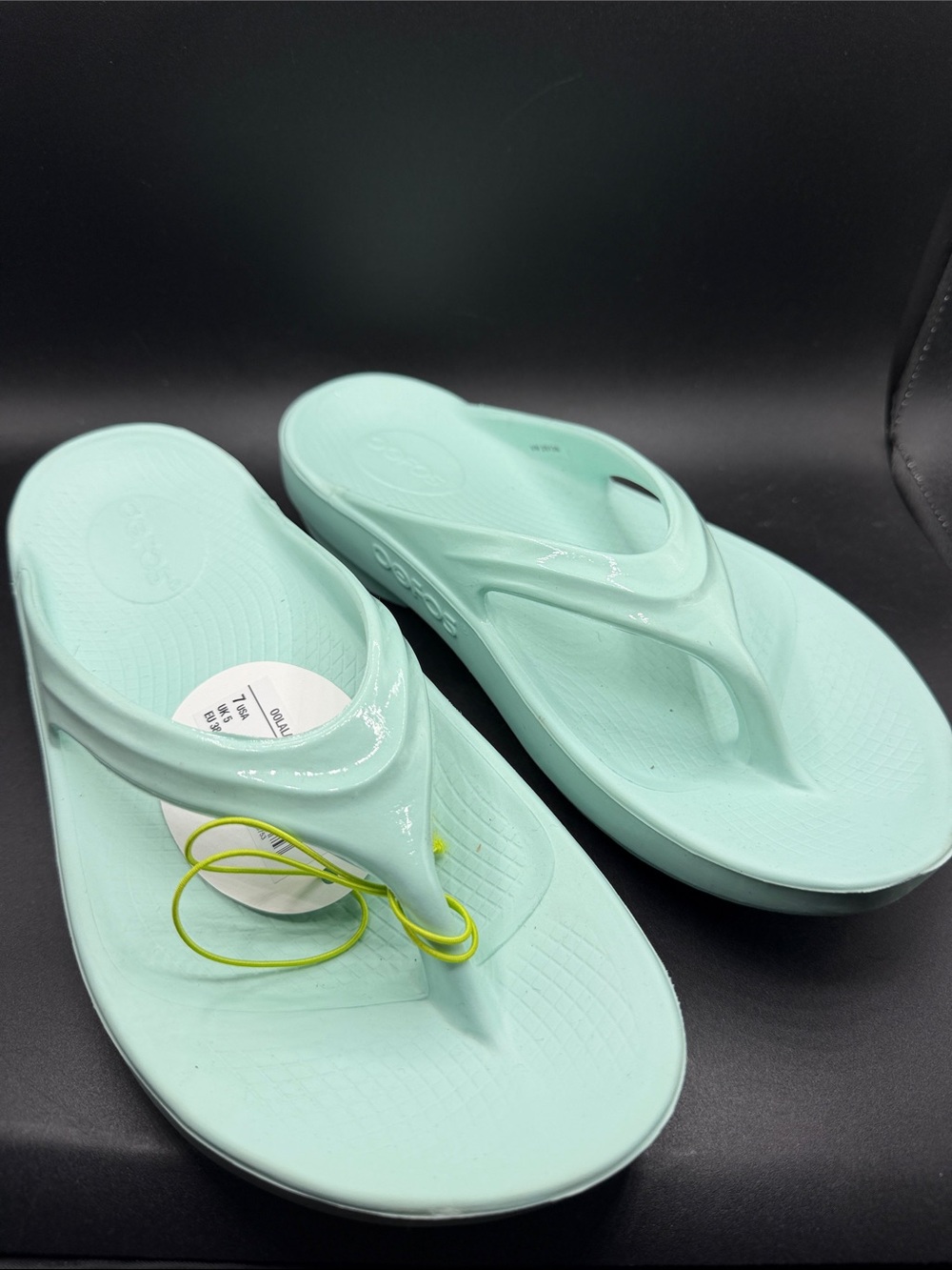 Oolala oofos Mint Green Flip Flops